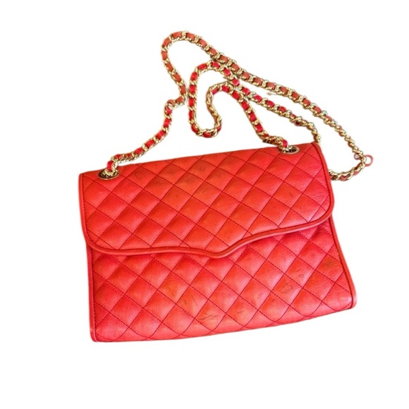 Rebecca Minkoff Handbags - Rebecca Minkoff Red Leather Quilted Affair Bag Large